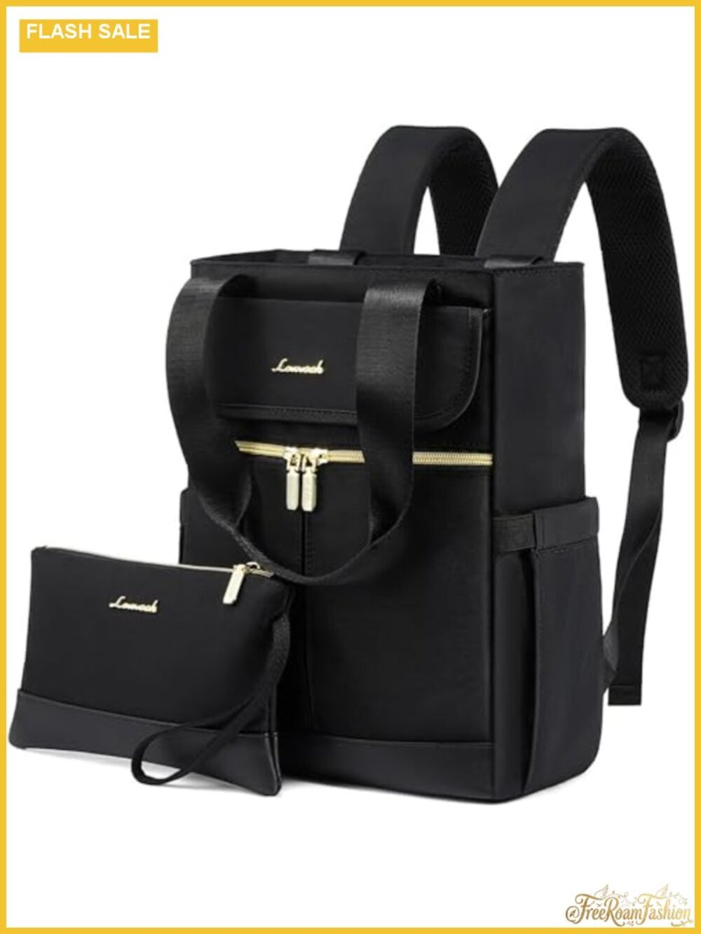 Convertible Mini Backpack Purse for Women - Water Repellent Daypack with Laptop